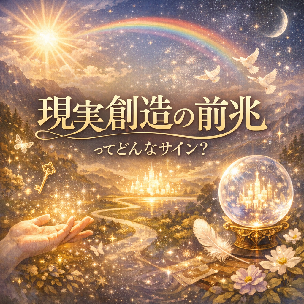 現実創造の前兆ってどんなサイン？