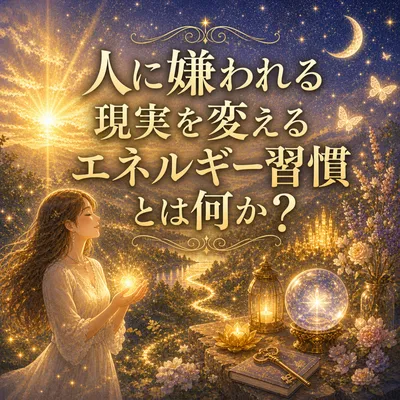 人に嫌われる現実を変えるエネルギー習慣とは何か？