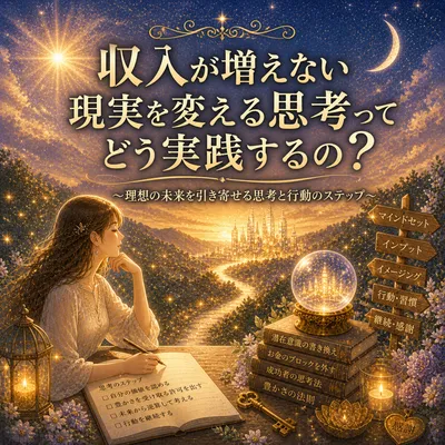 収入が増えない現実を変える思考ってどう実践するの？