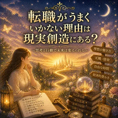 転職がうまくいかない理由は現実創造にある？