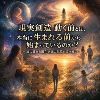 現実創造 動く前とは、本当に生まれる前から始まっているのか？
