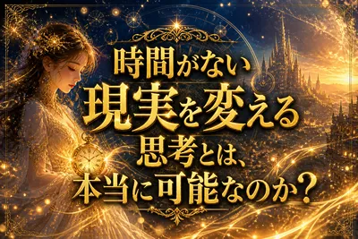 時間がない現実を変える思考とは、本当に可能なのか？
