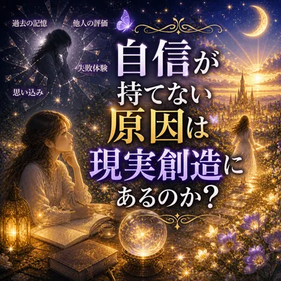 自信が持てない原因は現実創造にあるのか？